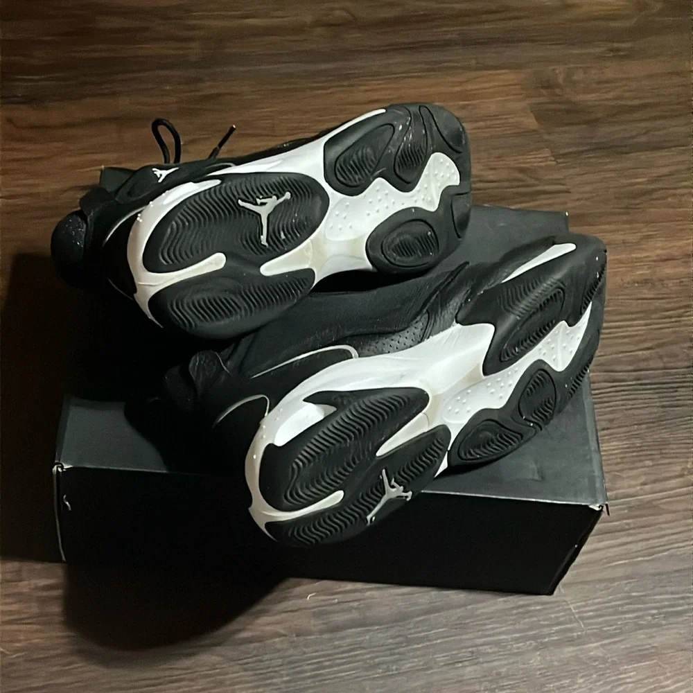 Nike Air Jordan Flight Max Aura 4 Black Metallic Streetwear Sneakers Size 13